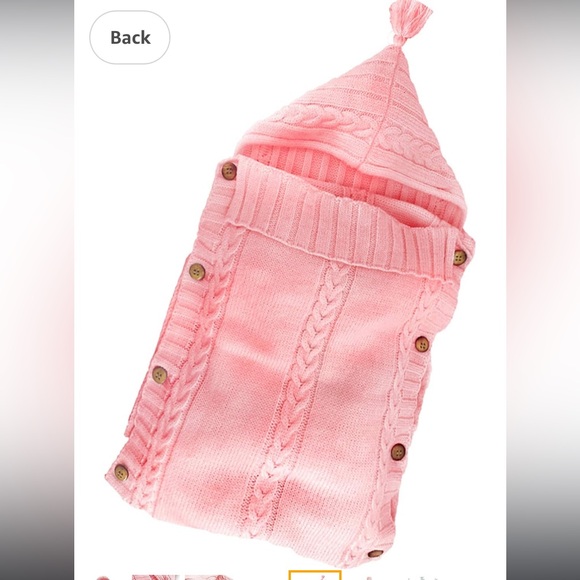 Newborn Baby Knit Swaddle - Picture 4 of 5